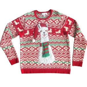 Holiday Christmas Llama Sweater